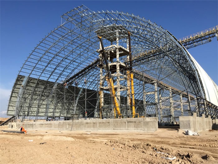 阿里煤机油桶翘工程网架